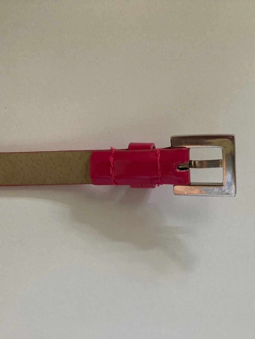 2 Women's Belts/Bright Pink & Black/Silver Tone Buckle/Style #S32034/Size L/NEW!